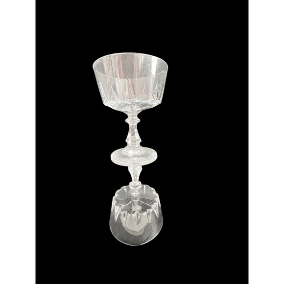 Set 2 Champagne Sherbet Glasses Louvre by Cristal D'Arques-Durand Crystal - Picture 4 of 6